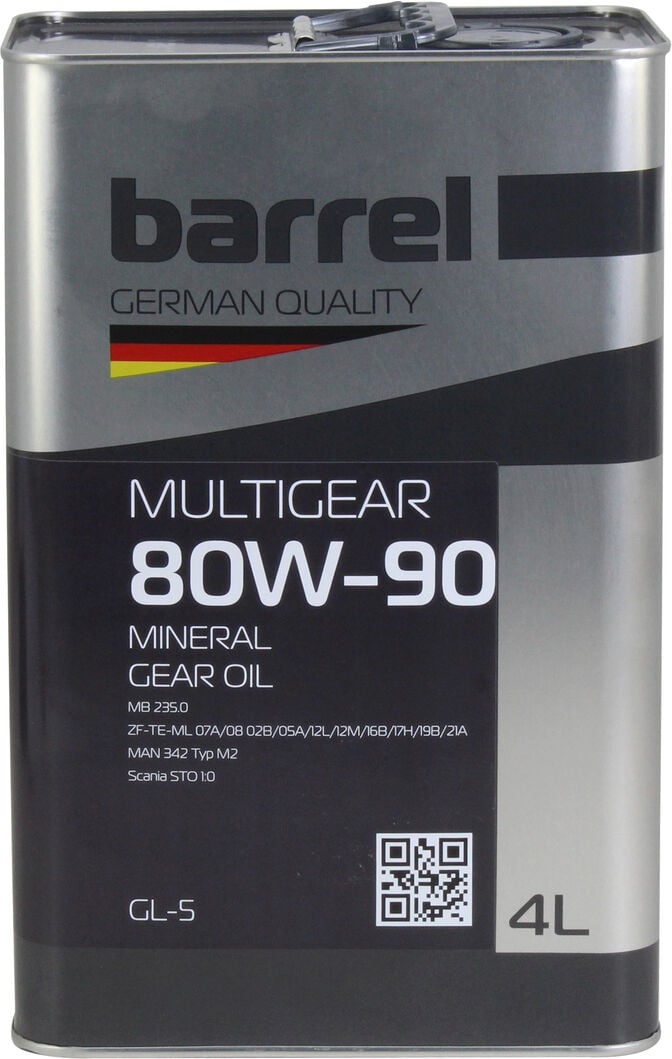 Трансмиссионное масло Barrel 80W-90 Multigear 4 л (40748340)
