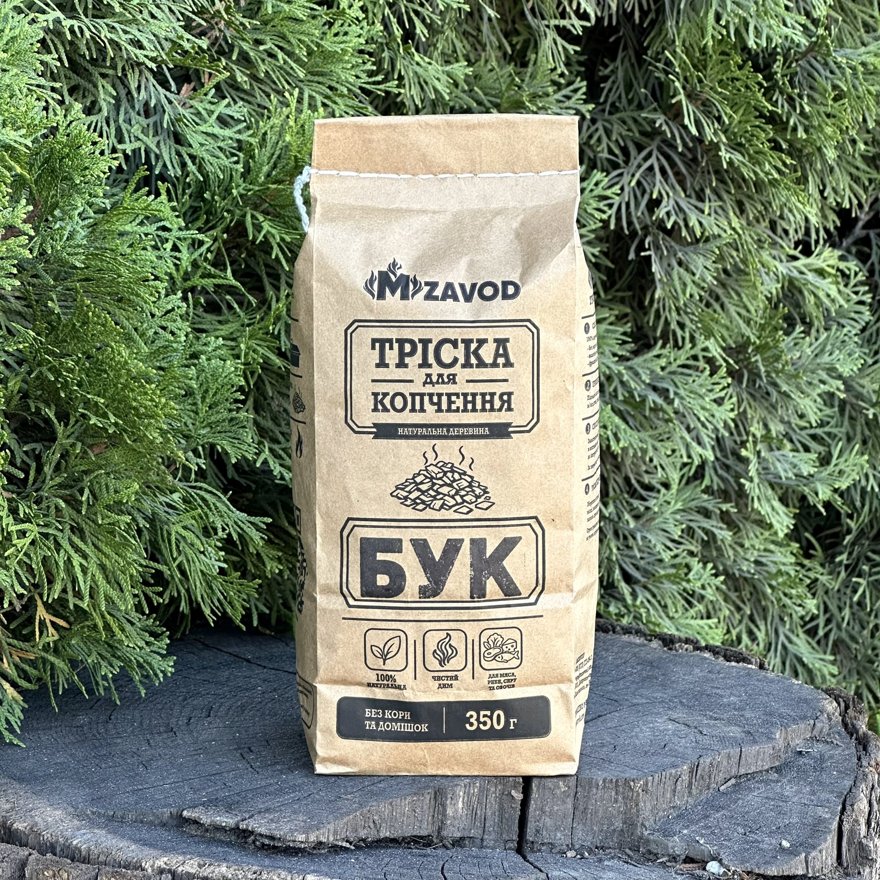 Треска для копчения Mzavod Бук 350 г