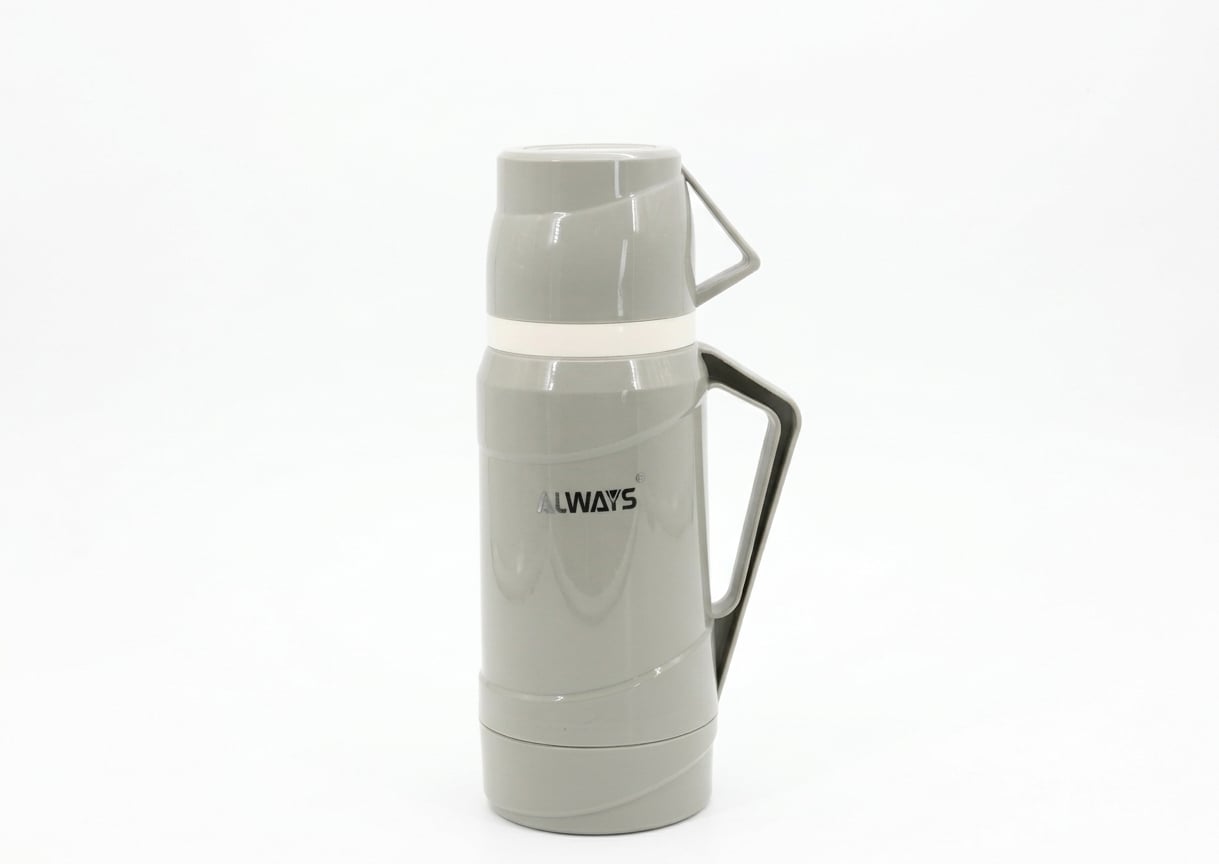Термос вакуумний зі скляною колбою ALWAYS Vacuum Flask 1800 мл Сірий Термос вакуумний зі скляною колбою ALWAYS Vacuum Flask 1800 мл Сірий