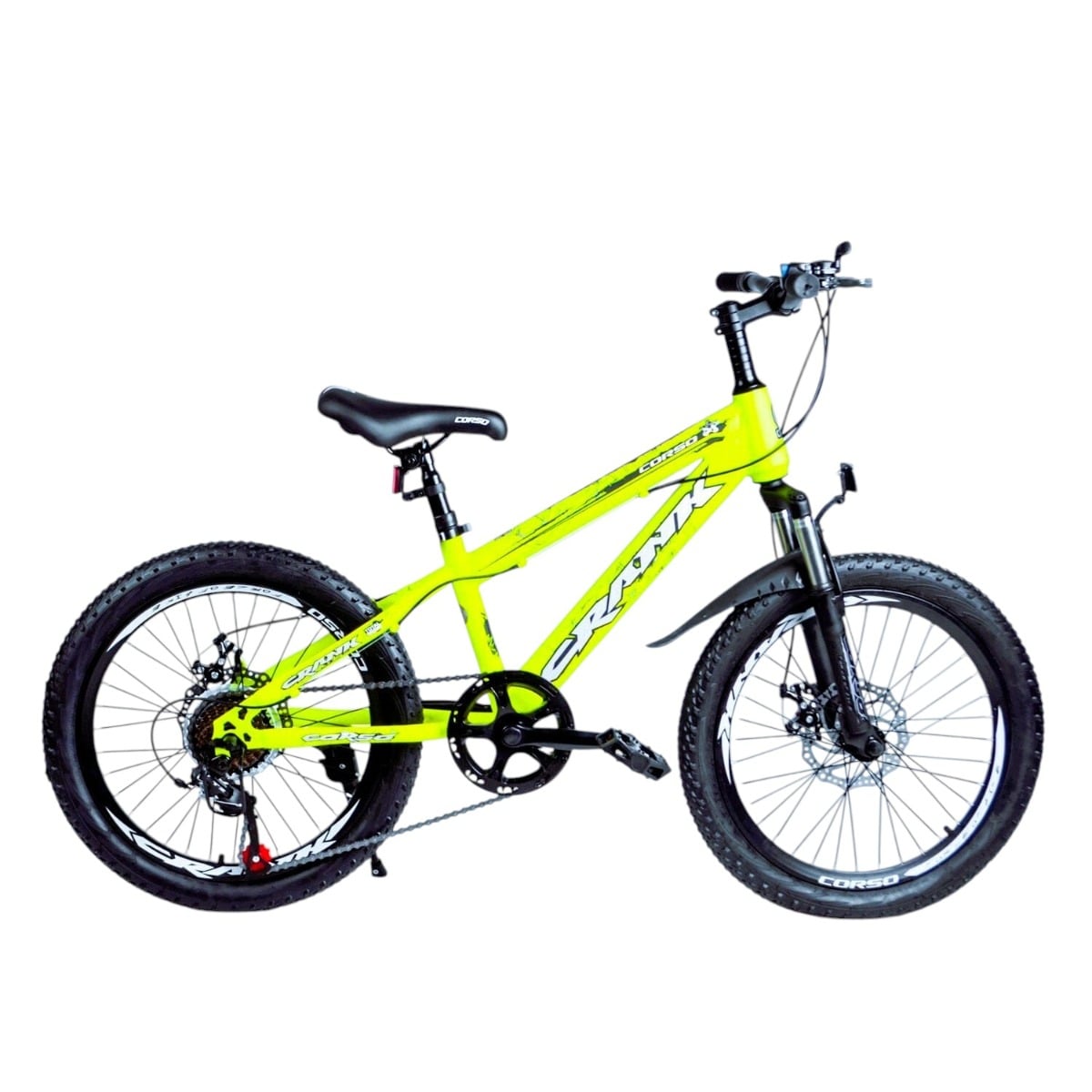 Велосипед спортивный Corso Crank 20" детский Салатовый