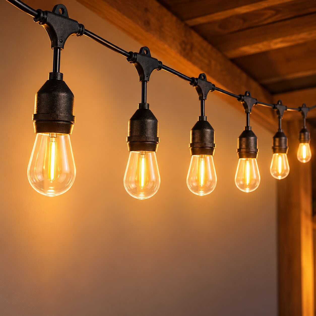 Ретрогирлянда уличная на солнечной батарее 10 м 20 LED лампочек (38895908)