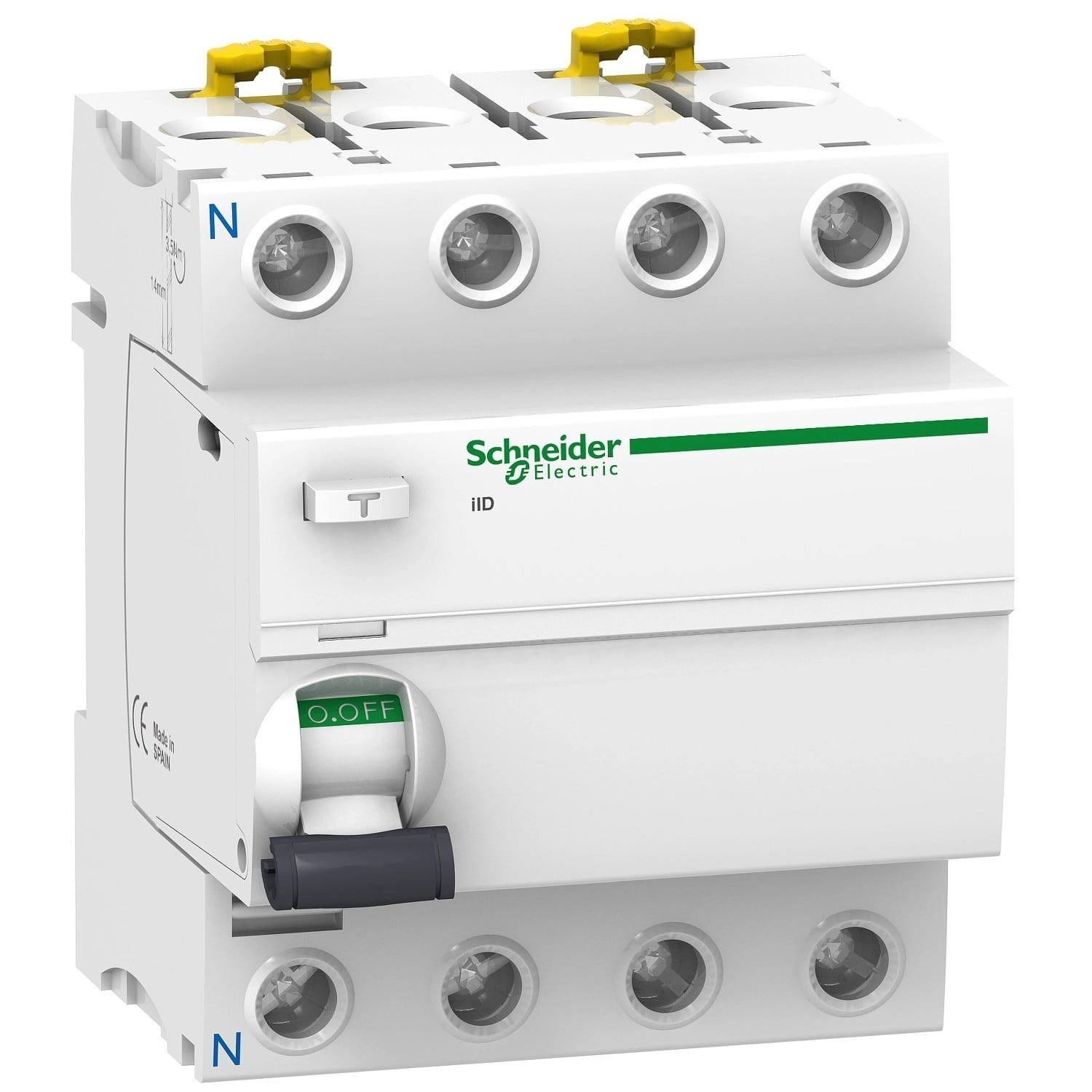 Вимикач диференційного струму Schneider Electric Acti 9 iID 4P 63A 30мА Тип АС (A9R41463)