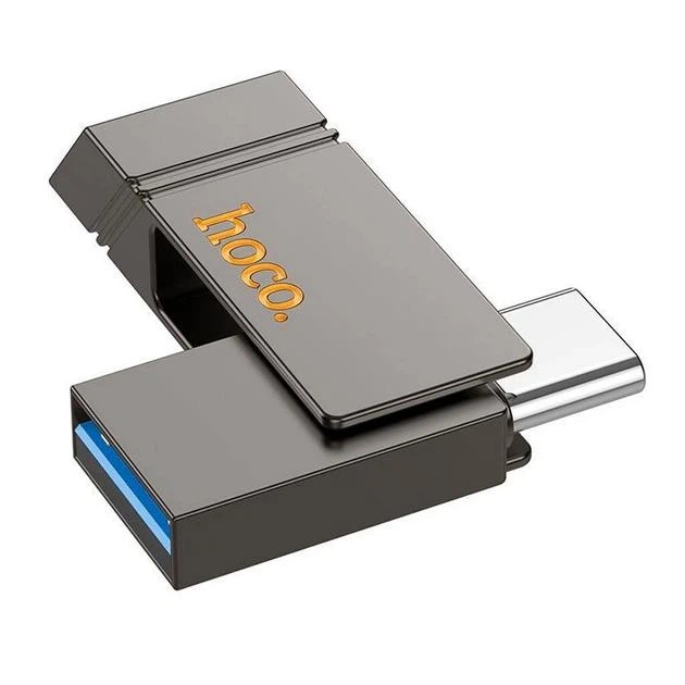 Флешка Hoco UD 14 64GB с поддержкой OTG 2в1 USB 3.2/Type-C Grey
