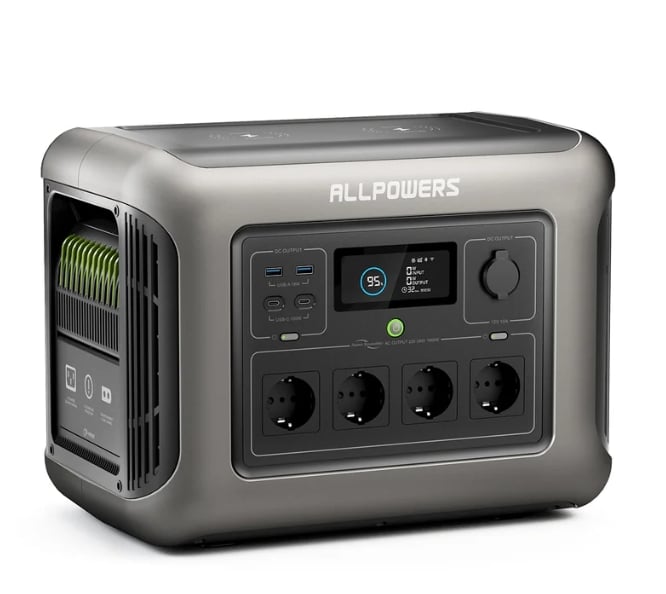 Зарядная станция ALLPOWERS R1500 LITE 1056Wh LiFePO4 1600 Вт 230 В чистая синусоида