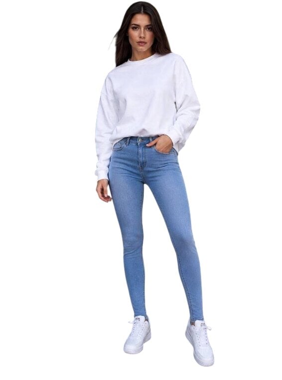 Джинси жіночі Zara стрейчеві скіні р. 34/ХS Блакитний (3200350893)