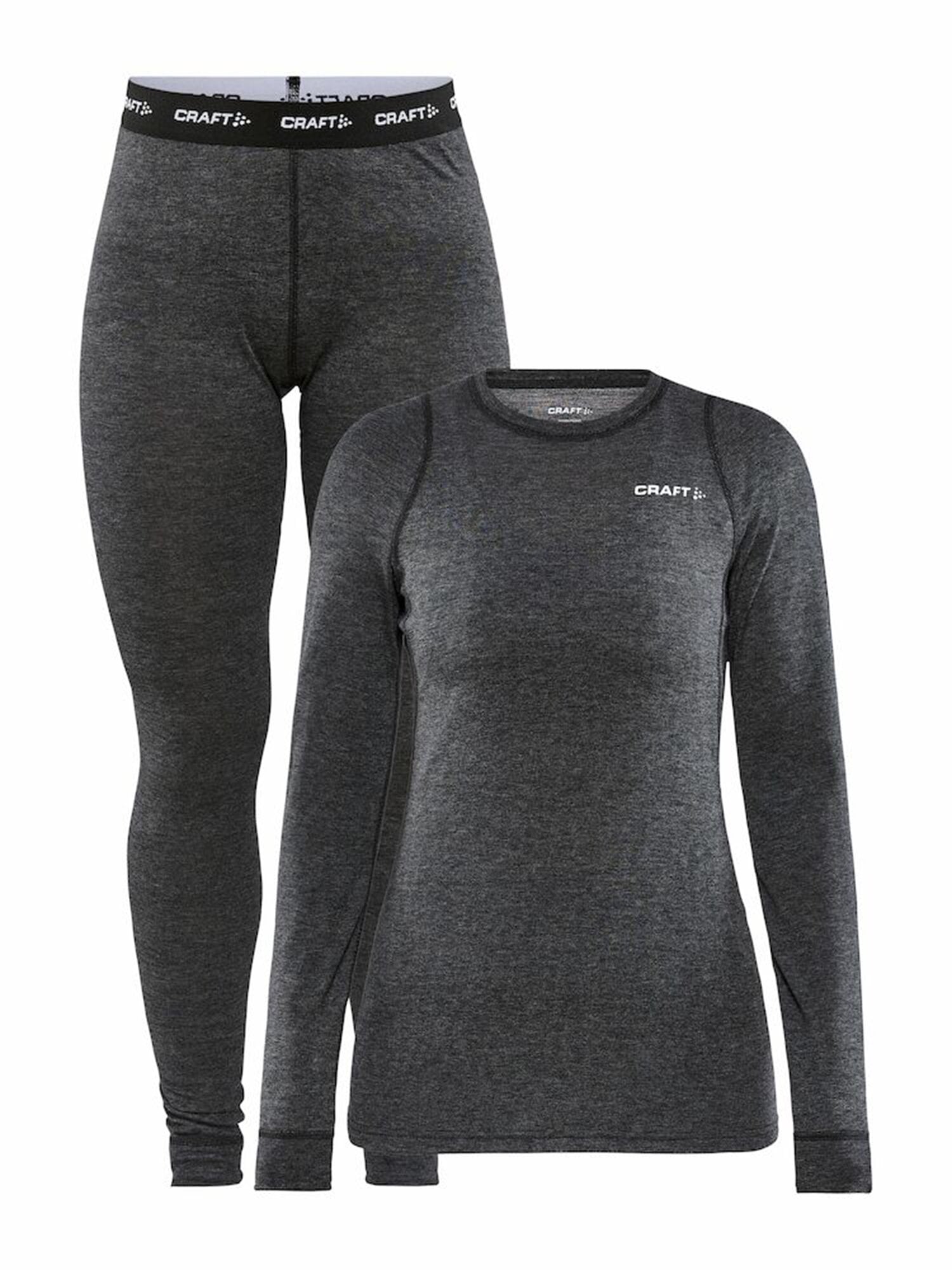 Термобелье женское CRAFT Core Wool Merino Set 1909710-998000 XS Black/Melange (1909736_999000_XS)