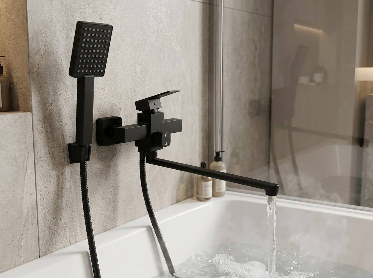 Смеситель для ванны 006 euro Black (vc312DB)