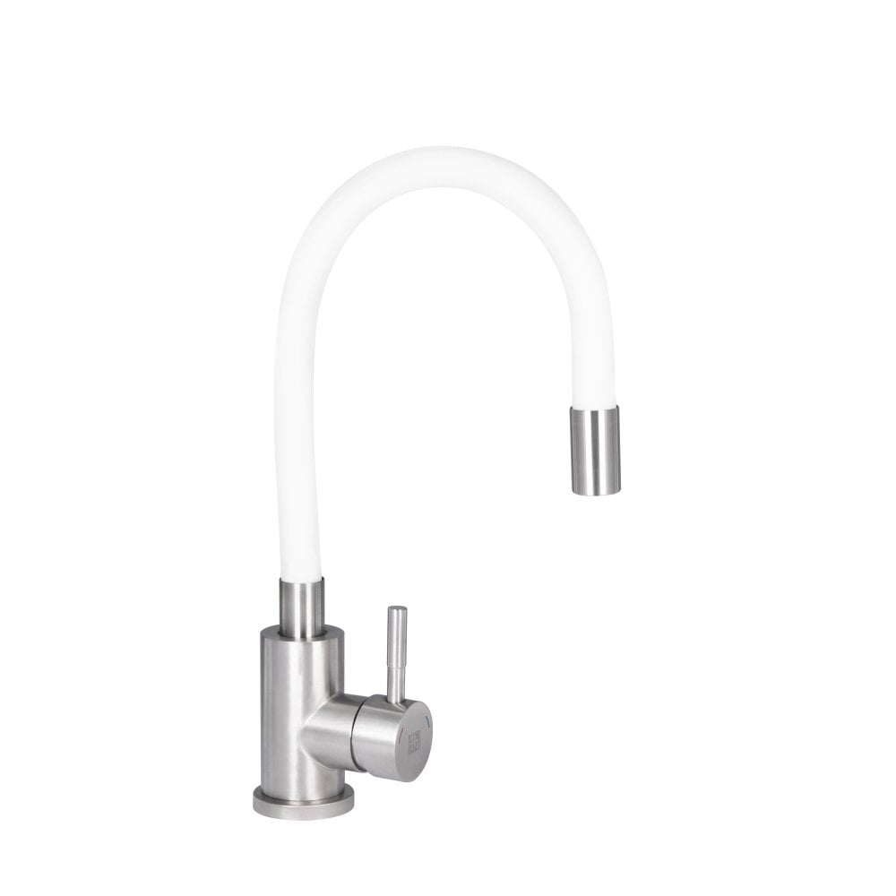 Змішувач для кухні Lidz LDARI015F3WHI43362 Aria 015F3 k35 з гнучким виливом White (SD00049485)
