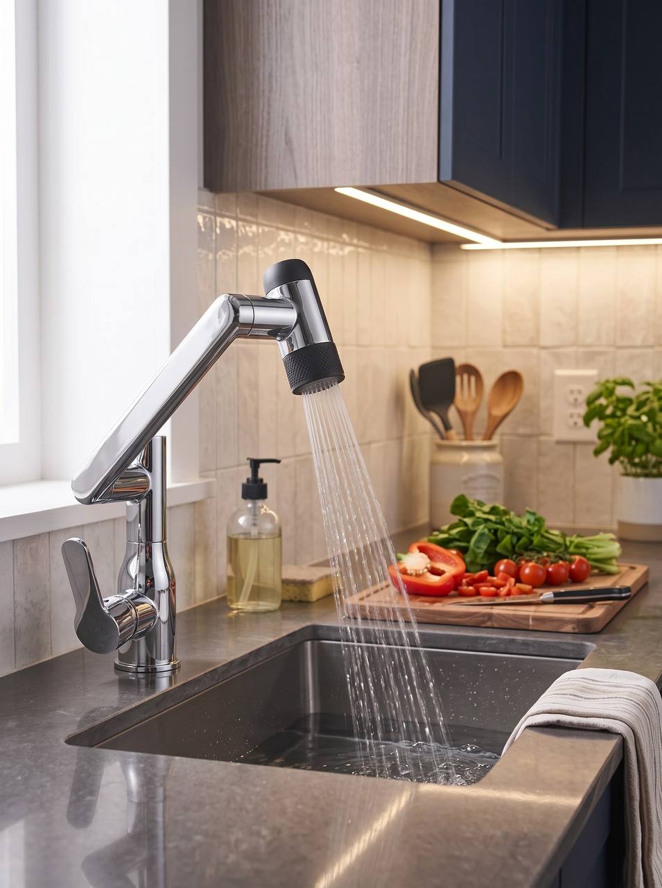 Смеситель для кухни Epelli Robotic Smart Chromo (А02682201)