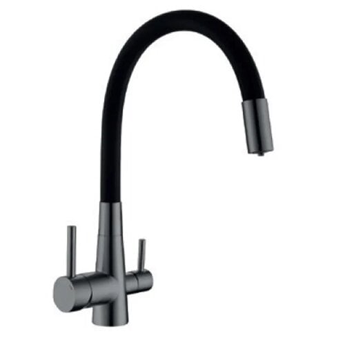 Змішувач для кухні MIXXUS SUS-021 SUS304 з виходом для питної води Graphite Refl Black (MI6215)