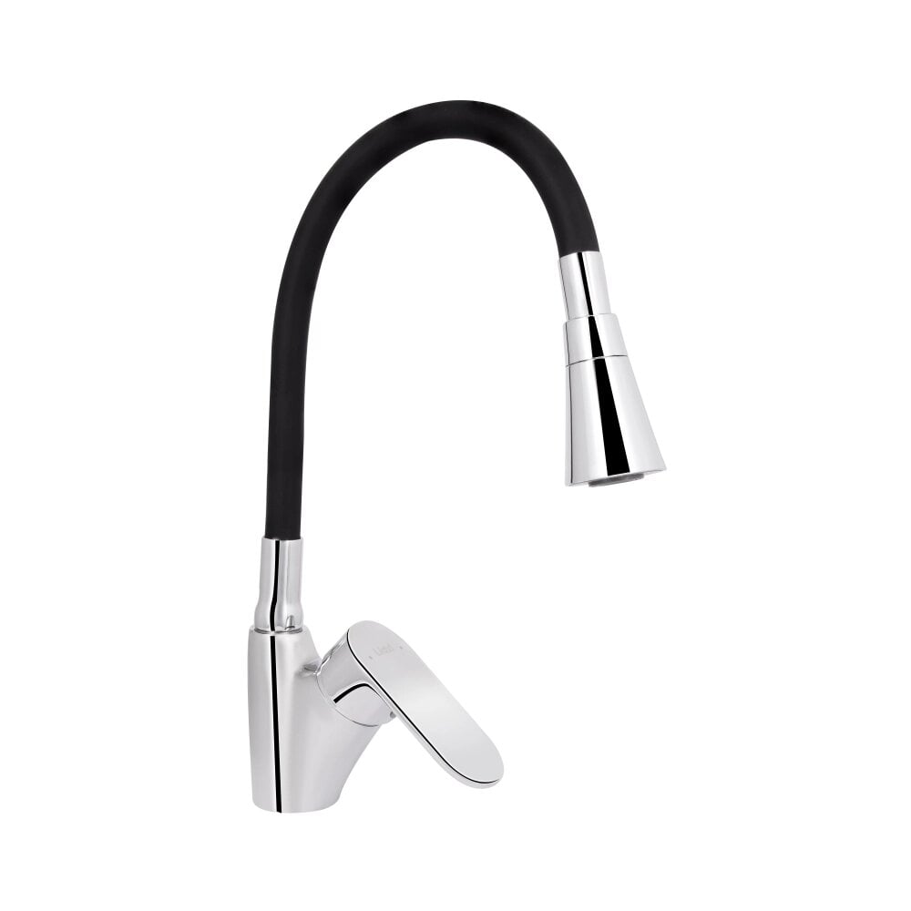 Змішувач для кухні Lidz LDTAN007F3BCR37649 Tani 007F3 k40 з гнучким виливом Chrome/Black (SD00043752)