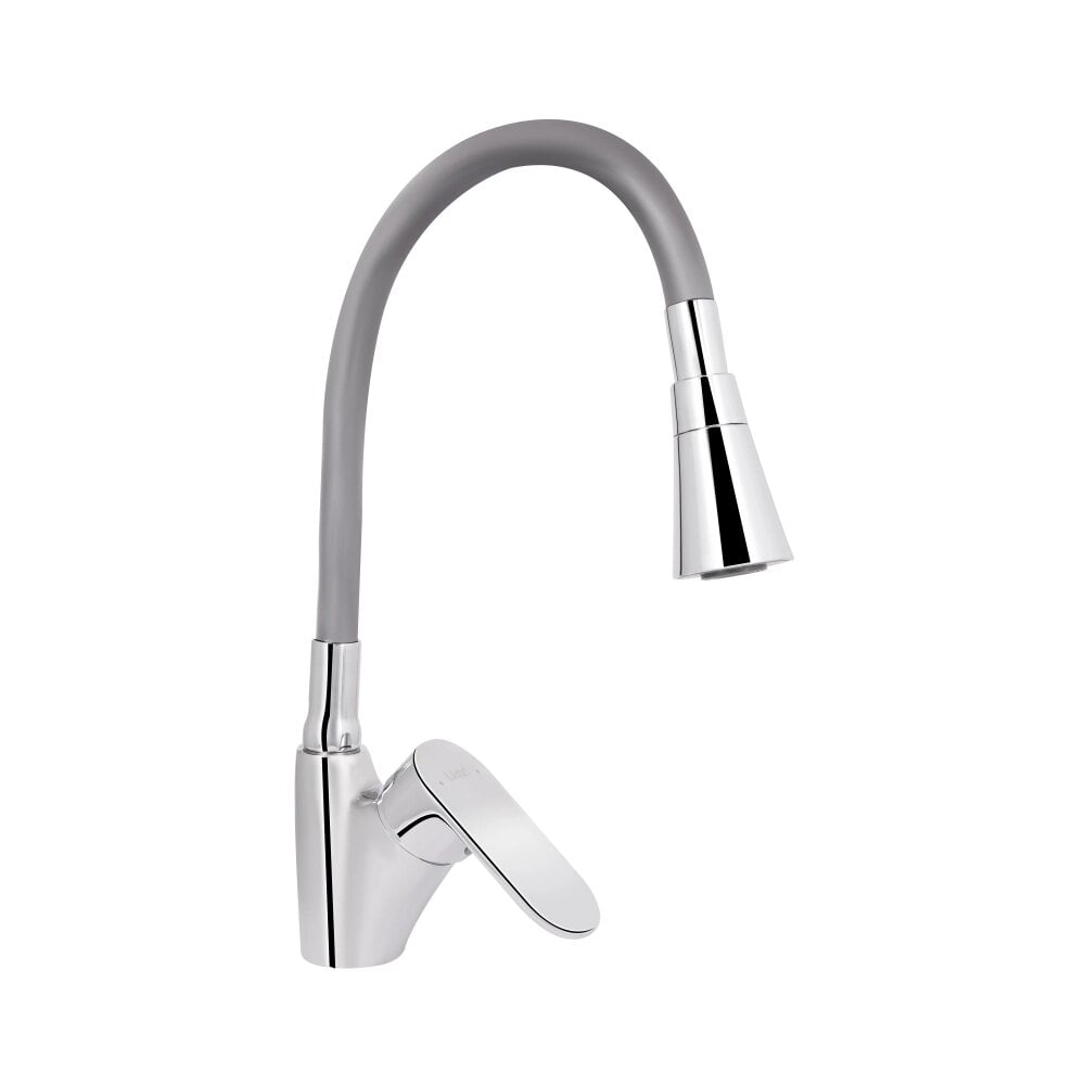Змішувач для кухні Lidz LDTAN007F3GCR31869 Tani 007F3 k40 з гнучким виливом Chrome/Grey (SD00037970)