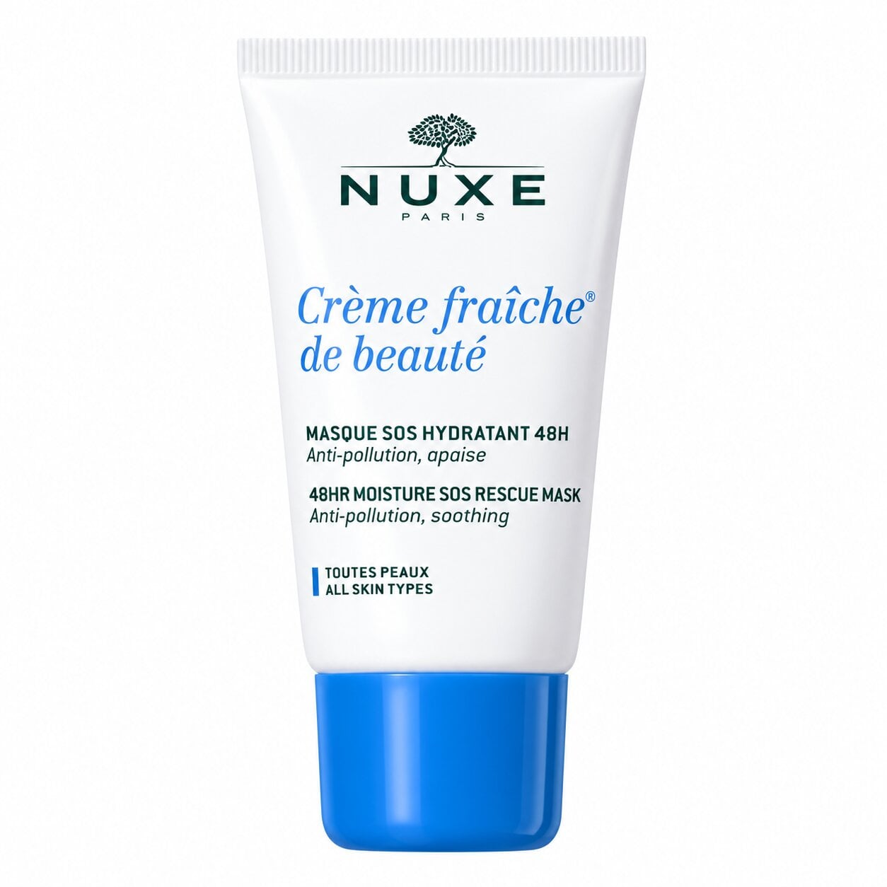 Крем-фреш маска зволожувальна NUXE Creme Fraiche 48h Moisture SOS Rescue Mask для очей та обличчя 50 мл (1982200184)