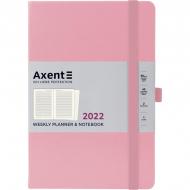 Еженедельник датированный Axent Prime Strong 2022 А5 96 листов Светло-розовый (8507-22-49-A)