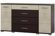 Комод Эверест Бриз К-6 130х38х73 см Венге темный/Дуб молочный (2465766) Комод Эверест Бриз К-6 130х38х73 см Венге темный/Дуб молочный (2465766)