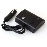 Автомобильный разветвитель-тройник Olesson 1506 12V-24V 2 USB с подсветкой Черный (M4802) Автомобильный разветвитель-тройник Olesson 1506 12V-24V 2 USB с подсветкой Черный (M4802)