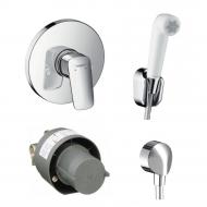 Душ гігієнічний Hansgrohe Logis з душовою лійкою Білий/Хром (3A101219) Душ гігієнічний Hansgrohe Logis з душовою лійкою Білий/Хром (3A101219)
