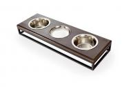 Миски для собак та котів Harley and Cho Lunch Bar Brown wood/Black (3300099) Миски для собак та котів Harley and Cho Lunch Bar Brown wood/Black (3300099)