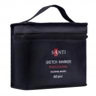 Набор скетч-маркеров Santi Professional в сумке на спиртовой основе 60 шт. (390600)