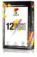 Масляные маркеры ZENACOLOR 12 цветов (YV-MPM012) Масляные маркеры ZENACOLOR 12 цветов (YV-MPM012)