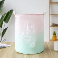 Корзина для белья Berni Home Градиент тканевая с ручками Розовый/Зеленый (49467) Корзина для белья Berni Home Градиент тканевая с ручками Розовый/Зеленый (49467)