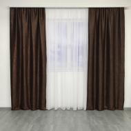 Комплект штор софт блэкаут ALBO 150x270 см 2 шт. Шоколадный Комплект штор софт блэкаут ALBO 150x270 см 2 шт. Шоколадный