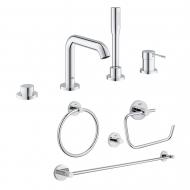 Комплект Grohe Змішувач для ванни Essence 19578001 + Набір аксесуарів Essentials 40823001 (SD00044744) Комплект Grohe Змішувач для ванни Essence 19578001 + Набір аксесуарів Essentials 40823001 (SD00044744)
