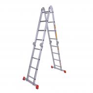 Лестница шарнирная алюминиевая Laddermaster Bellatrix A4A4 4×4 (30442366)