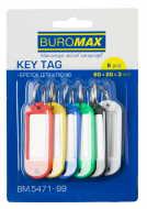 Брелоки для ключей Buromax 6 шт. Ассорти (BM.5471-99)