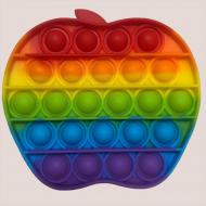 Игрушка-антистресс пупирка Сквиш Pop It Apple 11.5x11x1,5 см Яблоко Разноцветный