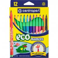 Фломастери кольорові Centropen Eco 12 шт. (2560) Фломастери кольорові Centropen Eco 12 шт. (2560)