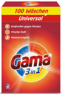 Пральний порошок Gama 3в1 100 прань 6,5 кг Пральний порошок Gama 3в1 100 прань 6,5 кг