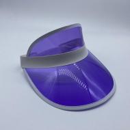 Козырёк женский пластиковый прозрачный Фиолетовый