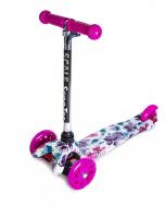 Самокат детский трехколесный Scooter Mini Style Flower Blue (2T1052) Самокат детский трехколесный Scooter Mini Style Flower Blue (2T1052)