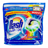 Гель-капсули для прання 3в1 Dash Color 40 прань Гель-капсули для прання 3в1 Dash Color 40 прань