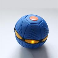 Диск-м'яч фрісбі Flat Ball на 6 Led ламп Blue (22009)