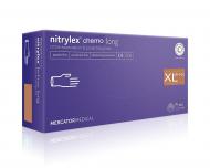 Перчатки Nitrylex Beefree Long нитриловые неопудренные XL 100 шт. Cиний