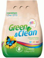 Стиральный порошок для цветного белья Green&Clean 1,5 кг