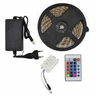 Светодиодная лента RGB MOD 5050 с пультом и блоком питания 5 м Светодиодная лента RGB MOD 5050 с пультом и блоком питания 5 м