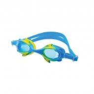 Очки для плавания Leacco one size для детей с чехлом Голубой/Желтый (G-04 №8)