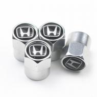 Захисні металеві ковпачки Primo на ніпель з логотипом Honda Silver Захисні металеві ковпачки Primo на ніпель з логотипом Honda Silver
