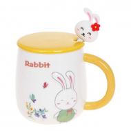 Заварник фарфоровый с крышкой и ложечкой Flora Rabbit 0,43 л (32396) Заварник фарфоровый с крышкой и ложечкой Flora Rabbit 0,43 л (32396)