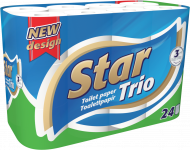 Туалетний папір Star Trio 3 шаровий 24 шт. Туалетний папір Star Trio 3 шаровий 24 шт.