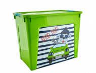 Контейнер Алеана Smart Box з декором My Car 40 л Салатовий (MAN-22939) Контейнер Алеана Smart Box з декором My Car 40 л Салатовий (MAN-22939)