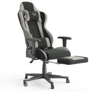 Кресло геймерское с подставкой для ног Vicco Alpha Черно-серый