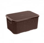 Ящик для зберігання Rattan BranQ 19 л Шоколадний Ящик для зберігання Rattan BranQ 19 л Шоколадний