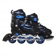 Роликовые коньки SportVida 4в1 SV-LG0028 р. 31-34 Black/Blue Роликовые коньки SportVida 4в1 SV-LG0028 р. 31-34 Black/Blue