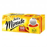 Чай в пакетиках Just a Minute Черный 1,4 г х 100 шт. Чай в пакетиках Just a Minute Черный 1,4 г х 100 шт.