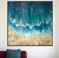 Картина на холсте ArtSale Абстракция 100х100 см RA0035 Картина на холсте ArtSale Абстракция 100х100 см RA0035