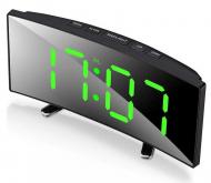 Часы настольные электронные зеркальные изогнутые с LED подсветкой (VST 6507) Часы настольные электронные зеркальные изогнутые с LED подсветкой (VST 6507)